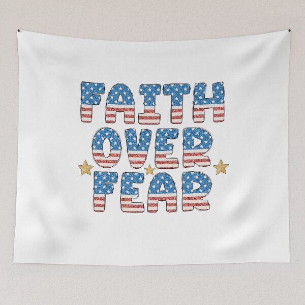 Item preview, Faith Over Fear Patriotic Christian designed and sold by TheNeuroVerse.