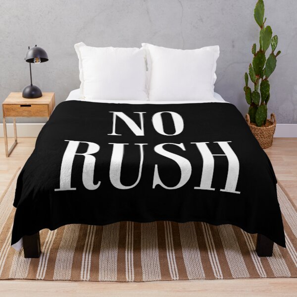 Item preview, No Rush Minimal Quote T-Shirt | Anti Hustle Slow Living Typography designed and sold by PixelPlush.