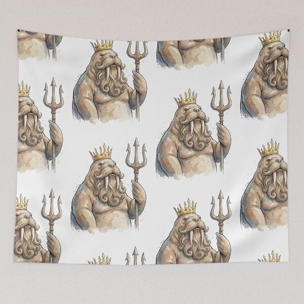 Item preview, Greek Mythology: Poseidon the Walrus designed and sold by bapupa.
