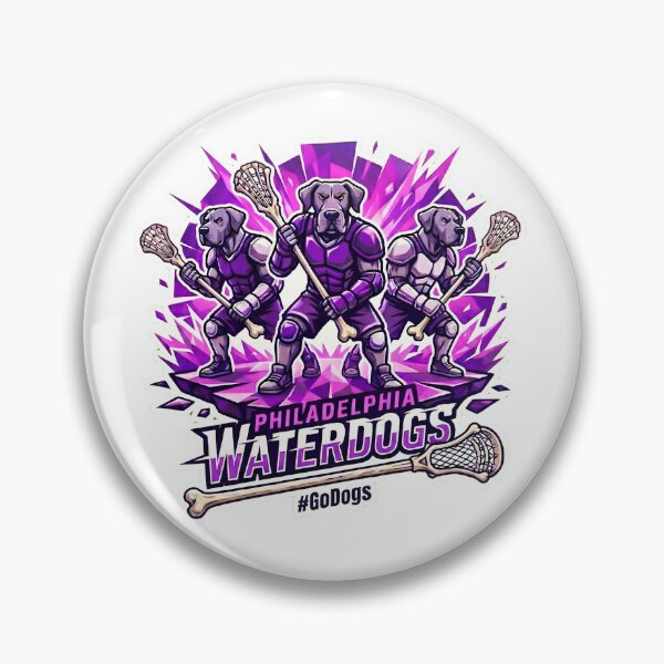 Item preview, Philadelphia Waterdogs Illustrated Fan Design for Lacrosse Lovers designed and sold by Designfordream.