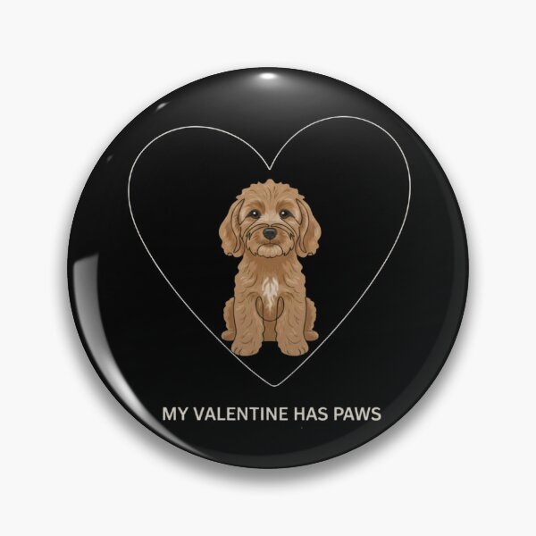 Artikelvorschau, Mein Valentinsschatz hat Pfoten: Ein süßer Cockapoo zum Valentinstag entworfen und verkauft von RNTStudio.
