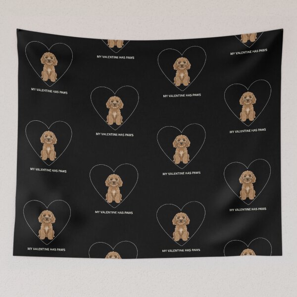Item preview, My Valentine Has Paws Cute Cockapoo Valentine's Day designed and sold by RNTStudio.