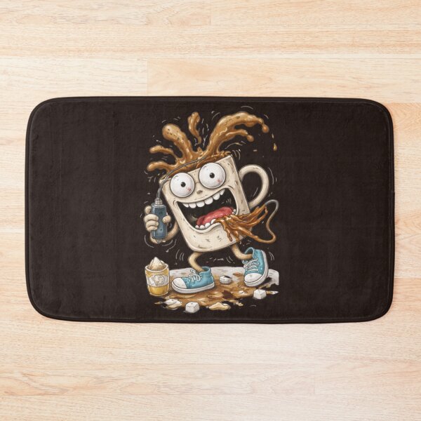 Item preview, Unhinged Coffee Cartoon – Chaotic Caffeine Monster Character designed and sold by Ivy-Triggs.
