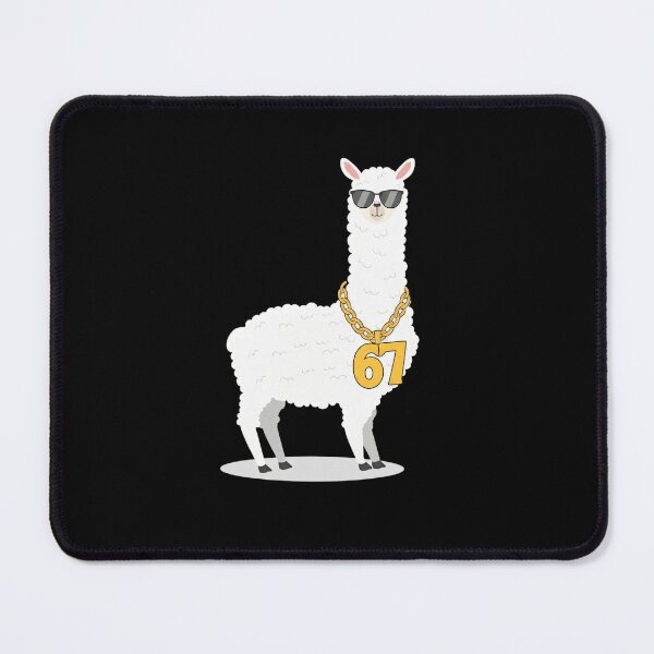 Item preview, Cool Llama with Gold Chain – Funny Hip Hop 67 Six Seven Design designed and sold by LashondaGreen89.