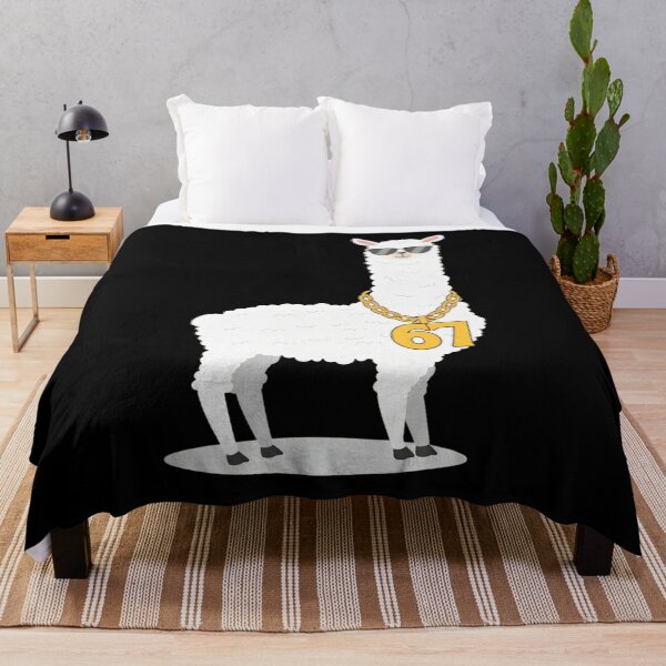 Item preview, Cool Llama with Gold Chain – Funny Hip Hop 67 Six Seven Design designed and sold by LashondaGreen89.