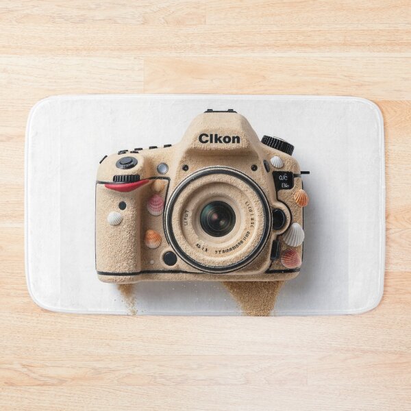 Item preview, Seashells and Sand on Vintage Camera designed and sold by Wonderful Designs.