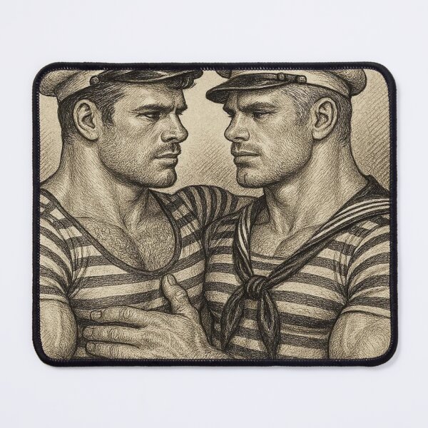Item preview, 1940s Italian Vintage Gay Sailors Gay Pride Graphic Design designed and sold by ItsAKinkThing.