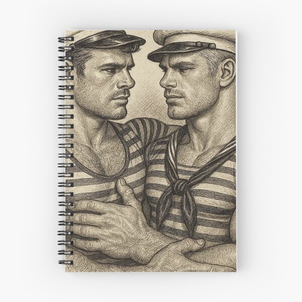 Item preview, 1940s Italian Vintage Gay Sailors Gay Pride Graphic Design designed and sold by ItsAKinkThing.
