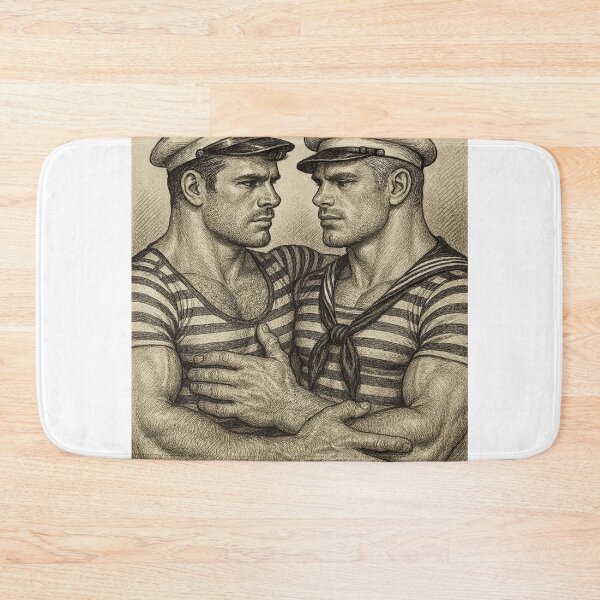 Item preview, 1940s Italian Vintage Gay Sailors Gay Pride Graphic Design designed and sold by ItsAKinkThing.