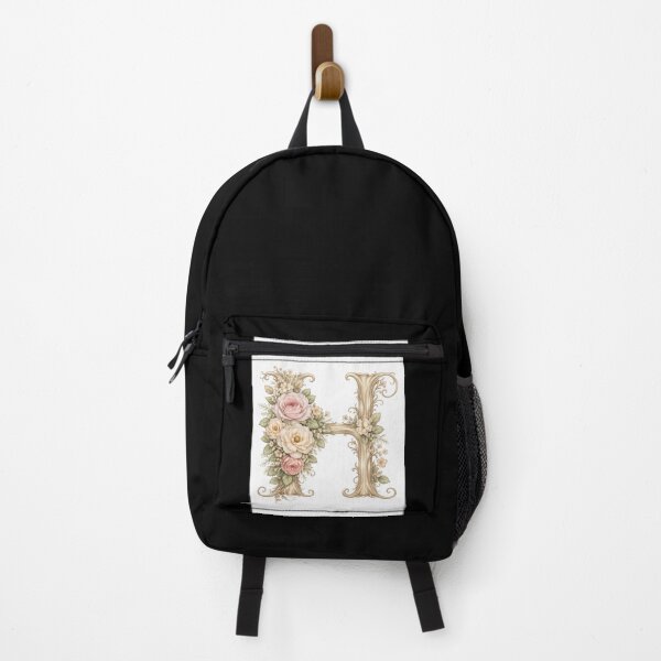 Item preview, Ornate Floral Letter H – Vintage Botanical Initial Art designed and sold by DvRose-.