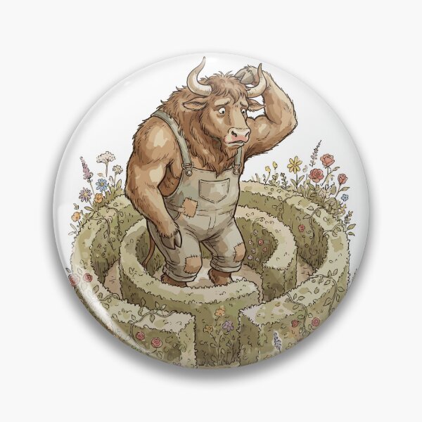 Item preview, Mythological Creatures: Minotaur's Floral Maze designed and sold by bapupa.