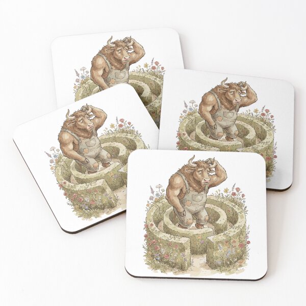 Item preview, Mythological Creatures: Minotaur's Floral Maze designed and sold by bapupa.