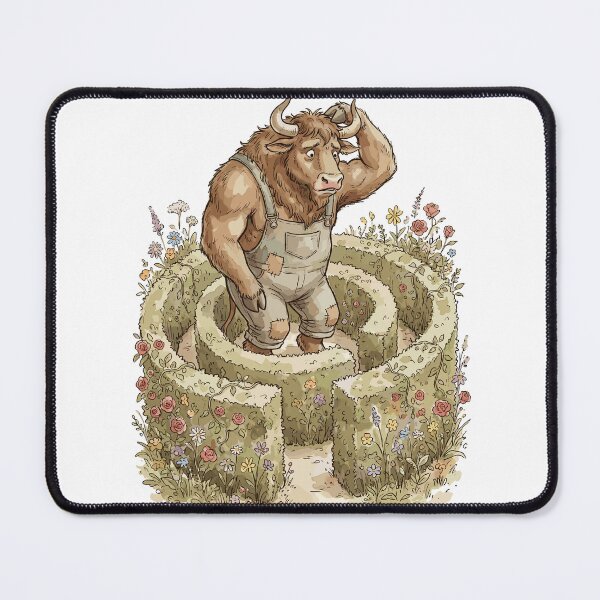 Item preview, Mythological Creatures: Minotaur's Floral Maze designed and sold by bapupa.