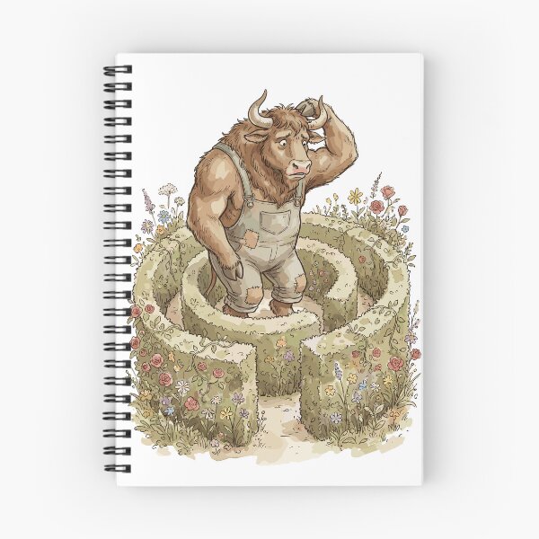 Item preview, Mythological Creatures: Minotaur's Floral Maze designed and sold by bapupa.