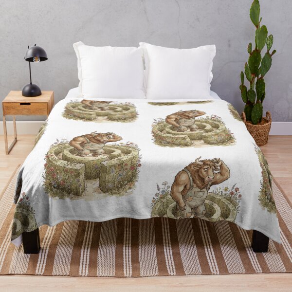 Item preview, Mythological Creatures: Minotaur's Floral Maze designed and sold by bapupa.