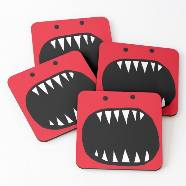 Item preview, Red Minimal Monster Face designed and sold by kiamiontie.