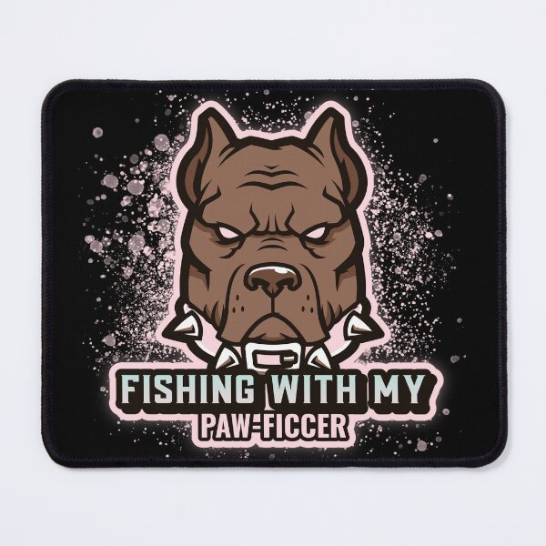Item preview, Fishing with my paw-fficer designed and sold by AmeristraliaDezign.