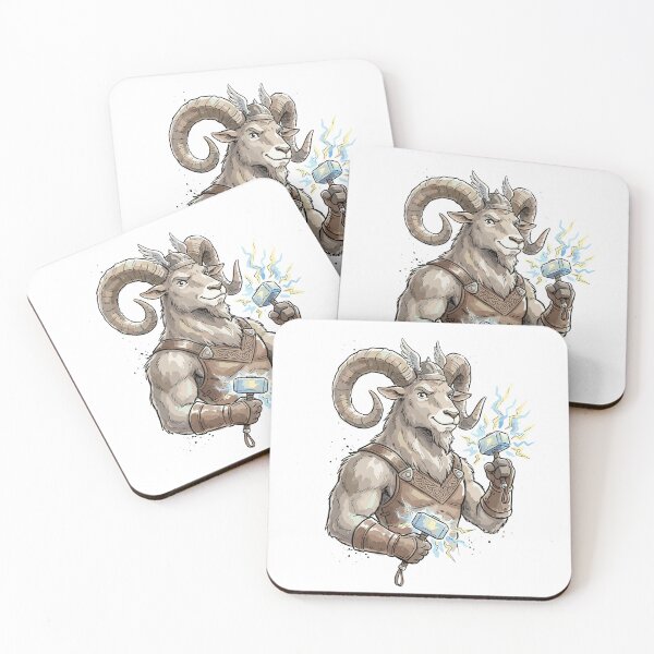Item preview, Norse Mythology: Thor the Mountain Goat designed and sold by bapupa.