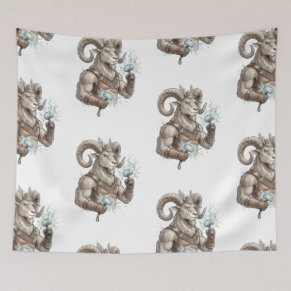 Item preview, Norse Mythology: Thor the Mountain Goat designed and sold by bapupa.