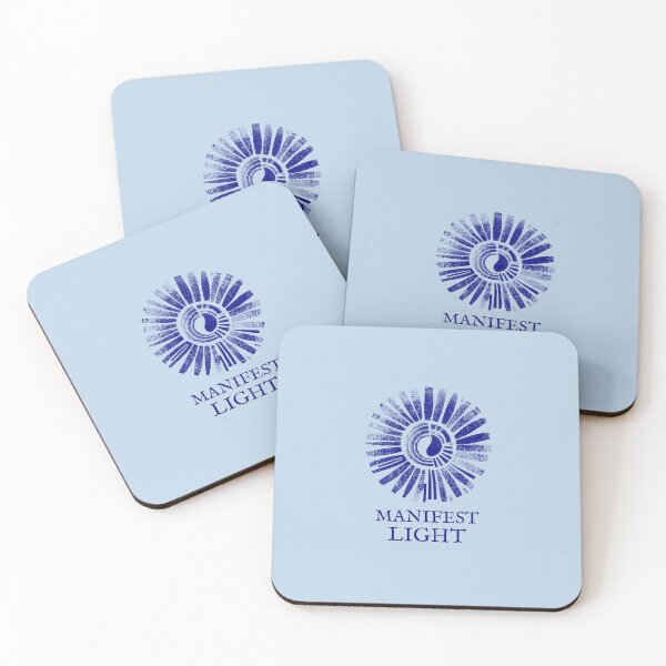 Item preview, Manifest Light Emblem, Navy on Light Blue designed and sold by nikoart001.