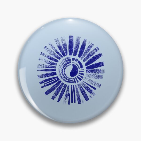 Item preview, Manifest Light Emblem, Navy on Light Blue designed and sold by nikoart001.