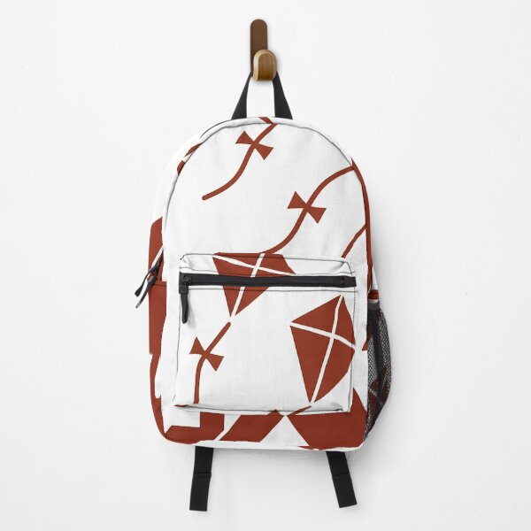 Item preview, Folk-Inspired Maroon Rooftop Kite Scene designed and sold by mbmstores.