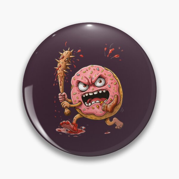 Item preview, Unhinged Donut Cartoon – Chaotic Dark Humor Food Character designed and sold by Ivy-Triggs.