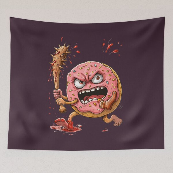 Item preview, Unhinged Donut Cartoon – Chaotic Dark Humor Food Character designed and sold by Ivy-Triggs.