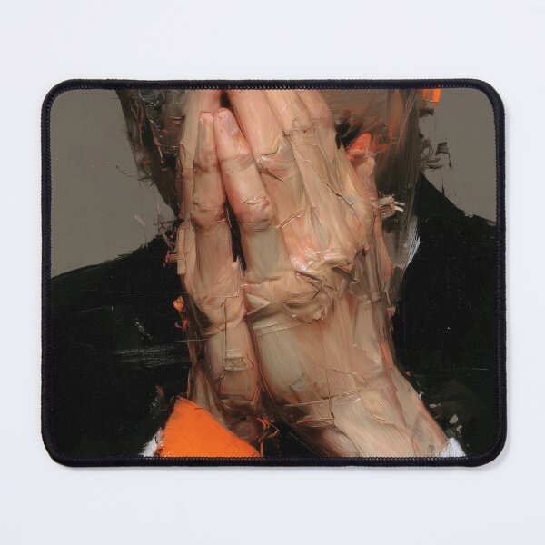 Item preview, Abstract portrait with praying hands designed and sold by lautir.