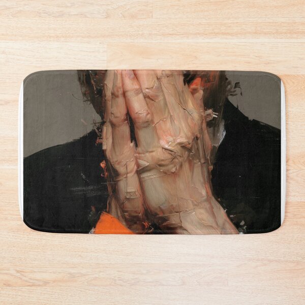 Item preview, Abstract portrait with praying hands designed and sold by lautir.