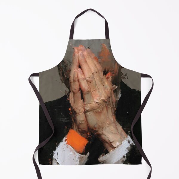 Item preview, Abstract portrait with praying hands designed and sold by lautir.