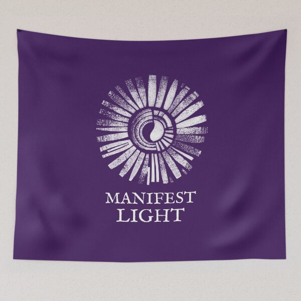 Item preview, Manifest Light Emblem, White on Purple designed and sold by nikoart001.