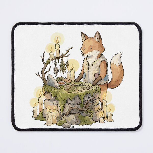 Item preview, Pagan Art: Forest Altar Fox designed and sold by bapupa.