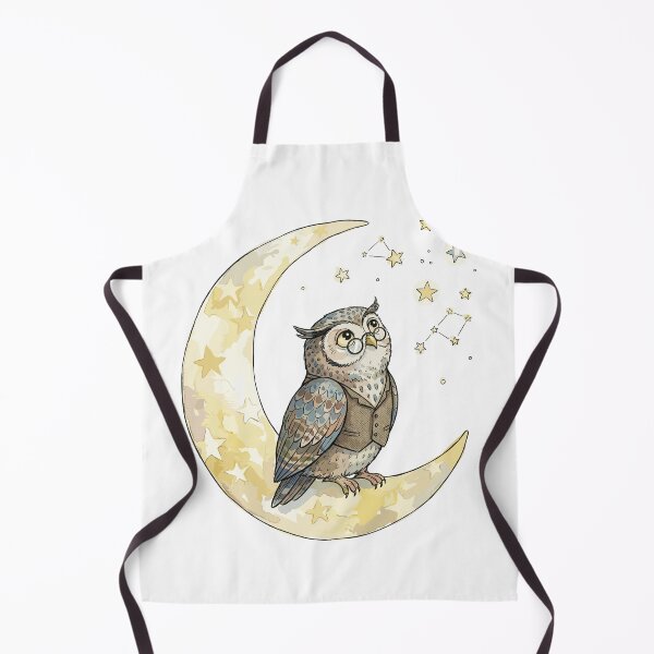 Item preview, Pagan Art: Moon Gazing Owl designed and sold by bapupa.