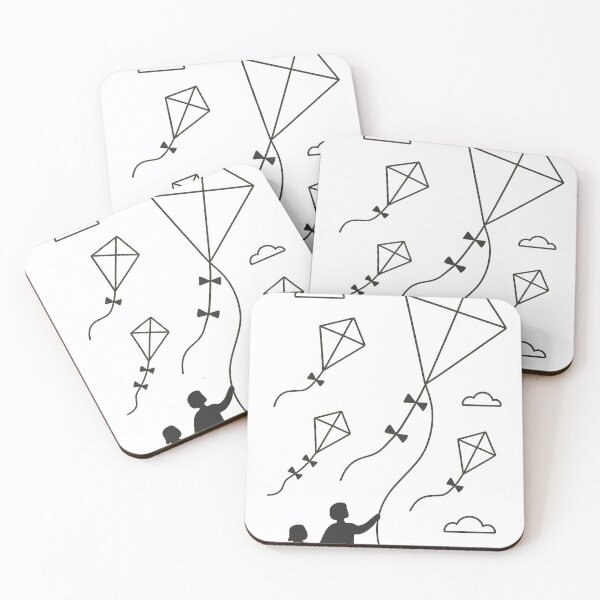Item preview, Modern Minimalist Kite Silhouettes in Beige designed and sold by mbmstores.