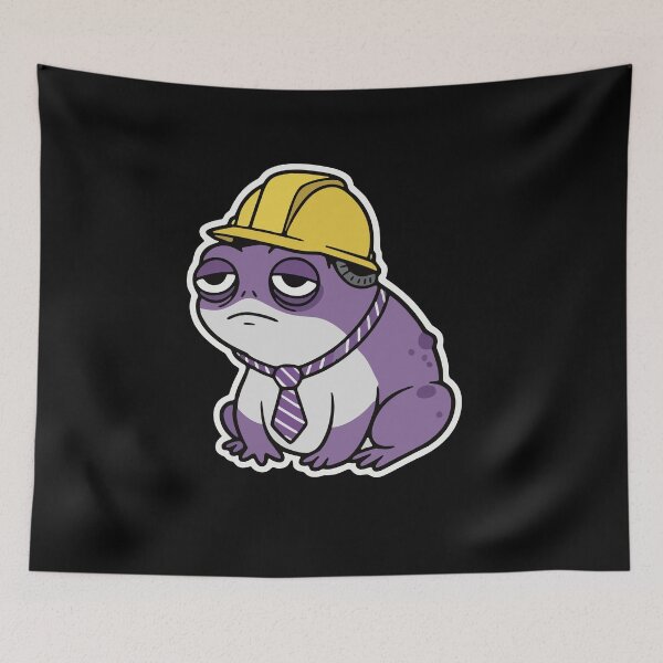 Item preview, Corporate Frog - Post Deploy Regret Sticker designed and sold by misticalplace.