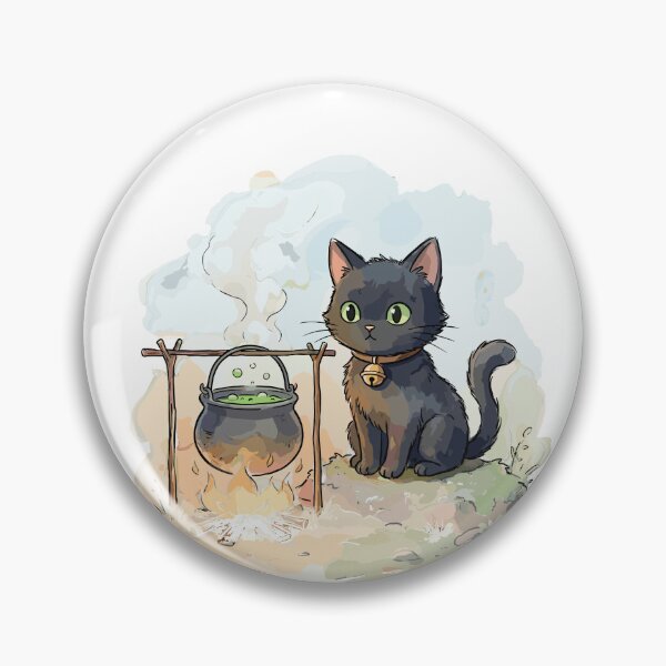 Item preview, Pagan Art: Witch's Familiar Cat designed and sold by bapupa.
