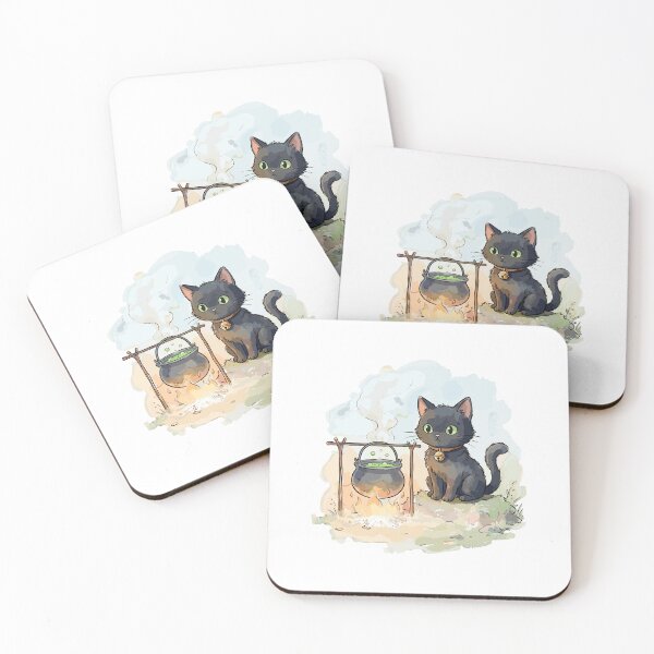 Item preview, Pagan Art: Witch's Familiar Cat designed and sold by bapupa.