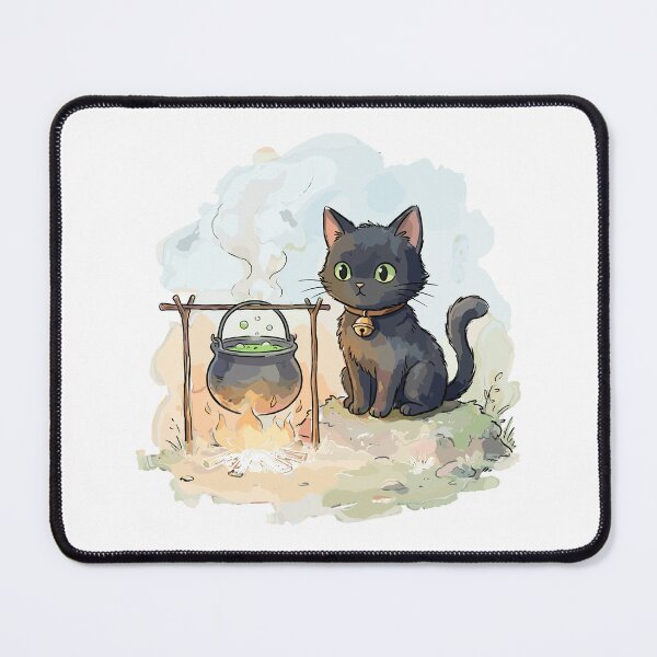 Item preview, Pagan Art: Witch's Familiar Cat designed and sold by bapupa.