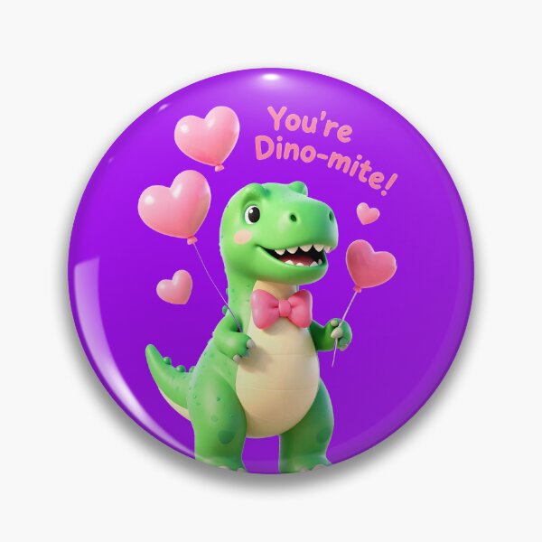 Item preview, Cute Dino-mite T-Rex Children's Valentine Art designed and sold by AnimalAirtistry.