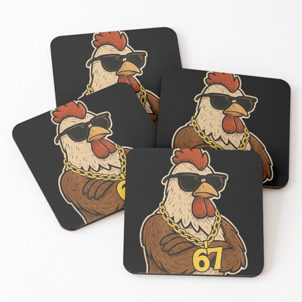 Item preview, Cool Rooster 67 Six Seven T-Shirt Funny Chicken Design designed and sold by LashondaGreen89.