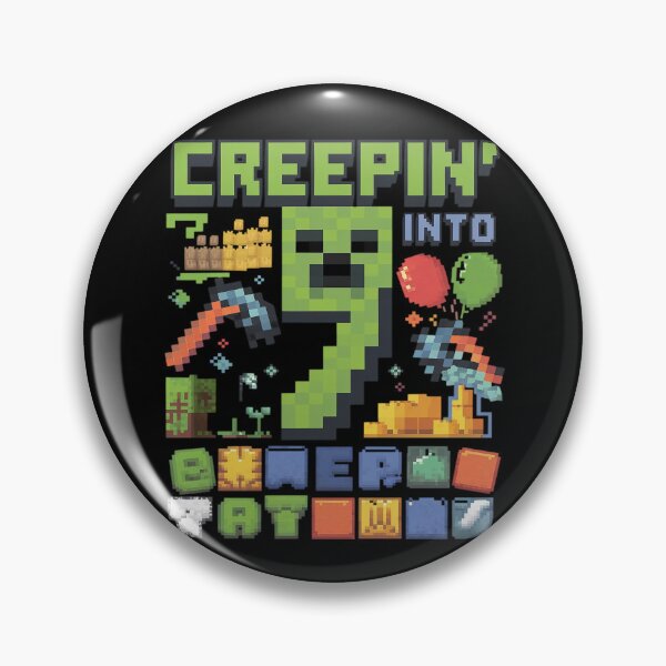 Item preview, 7th Birthday Gamer Pixel Creepin’ Into 7 Video Game Party 1  designed and sold by MarkLeedsArt.