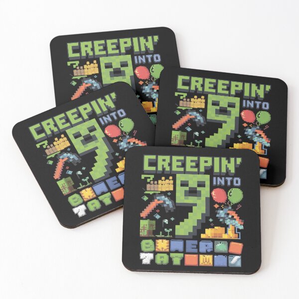 Item preview, 7th Birthday Gamer Pixel Creepin’ Into 7 Video Game Party 1  designed and sold by MarkLeedsArt.