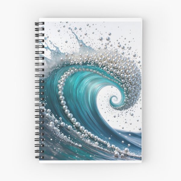 Item preview, Pearl-Studded Wave for Coastal Art Lovers designed and sold by Wonderful Designs.