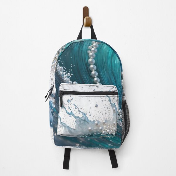 Item preview, Pearl-Studded Wave for Coastal Art Lovers designed and sold by Wonderful Designs.