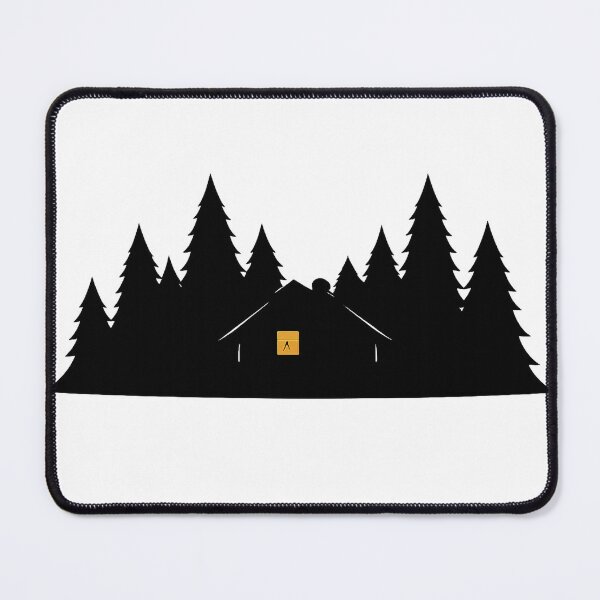 Item preview, Minimalist Night Forest Cabin with Glowing Window designed and sold by Fernova.