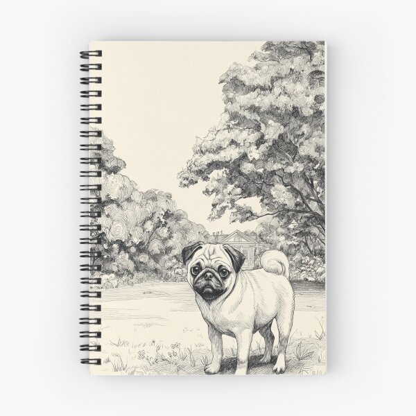 Item preview, A playful Pug in a park scene, Dogs in Motion designed and sold by CDC40.