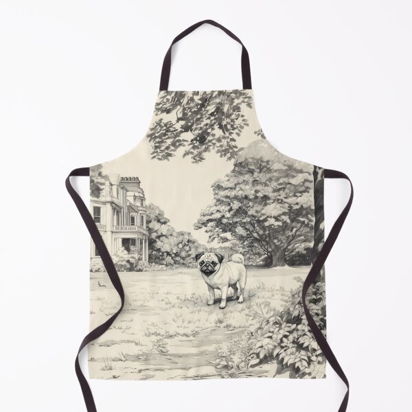 Item preview, A playful Pug in a park scene, Dogs in Motion designed and sold by CDC40.