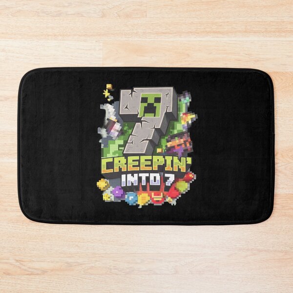 Item preview, 7th Birthday Gamer Pixel Creepin’ Into 7 Video Game Party 3  designed and sold by MarkLeedsArt.