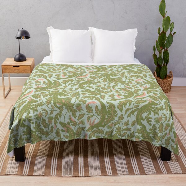 Item preview, Dragon Garden – Vintage Botanical Fantasy Pattern designed and sold by Ema Tudose.